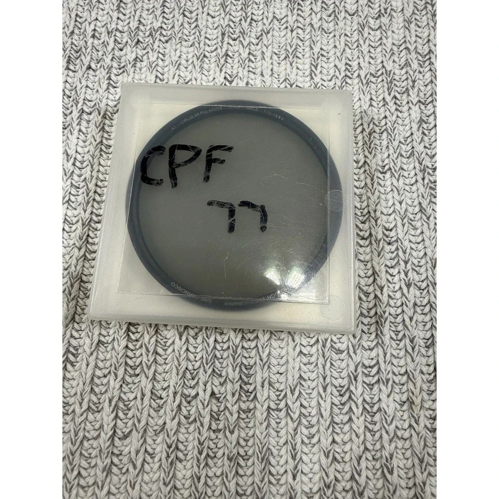77mm X1 CPL Circular Polarizing Filter for Lenses - AGC Optical Glass Polariz...